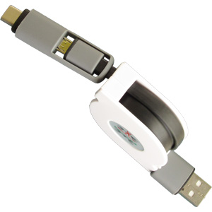 Promotional USB Flash Drive - Type-C 2-in-1 USB Retractable